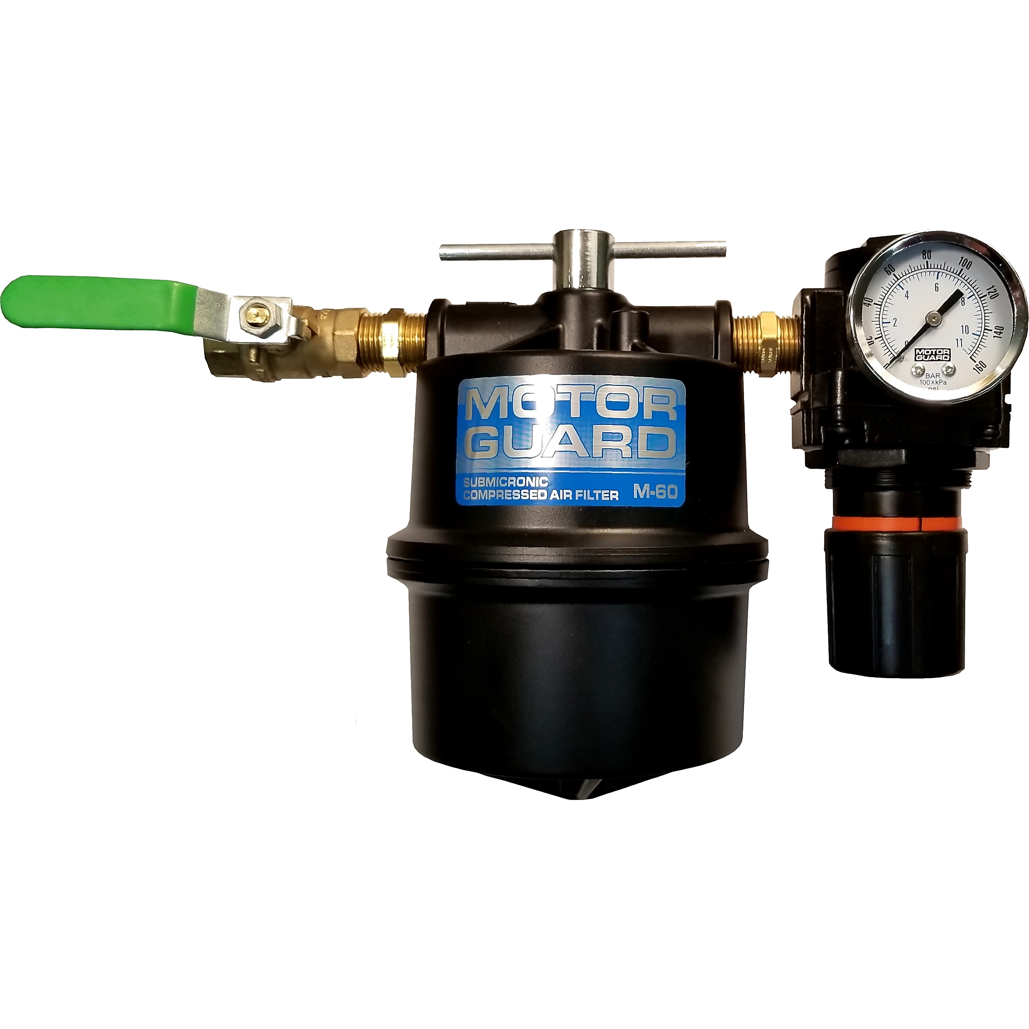 Motor Guard, Compressed Air Filter with Regulator 1/2 NPT, Model# M-60R
